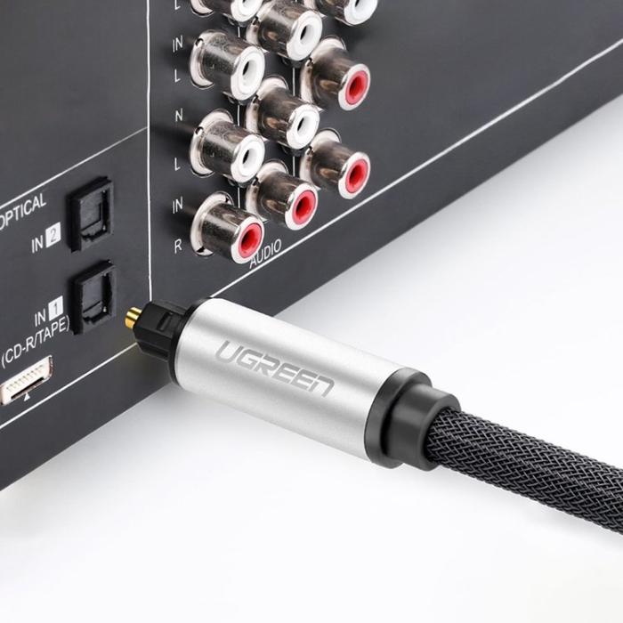 Ugreen - UGreen Audio Optical Toslink/SPDIF 3m Kabel - Grå