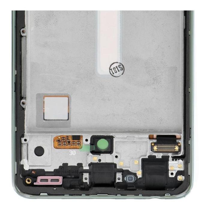 SpareParts - Galaxy A52S 5G Skärm med LCD-display Service Pack Grön