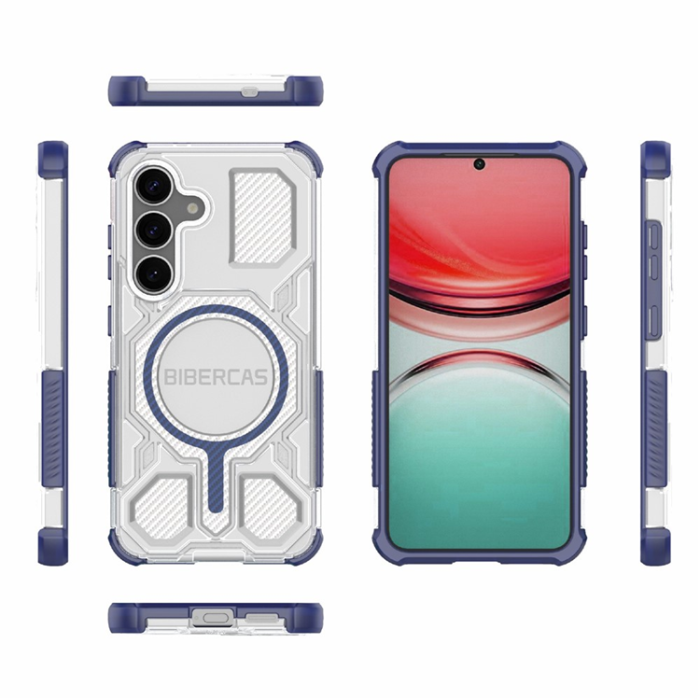 A-One Brand - BIBERCAS Galaxy S25 Plus Mobilskal MagSafe J-16 Transparent