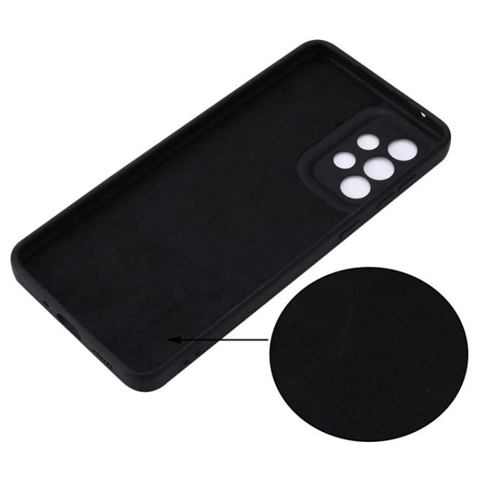 OEM - Galaxy A33 5G Skal Liquid Silicone - Svart