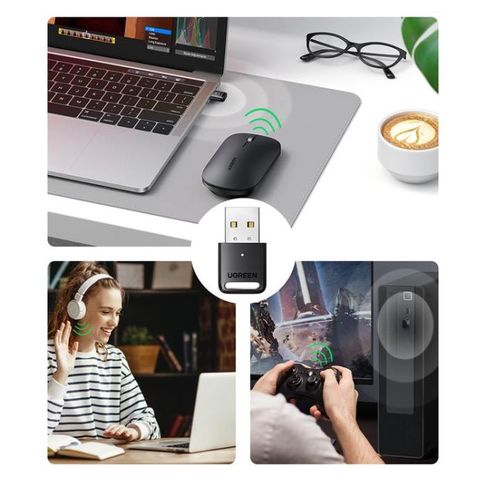 Ugreen - UGreen USB Adapter Bluetooth - Grå