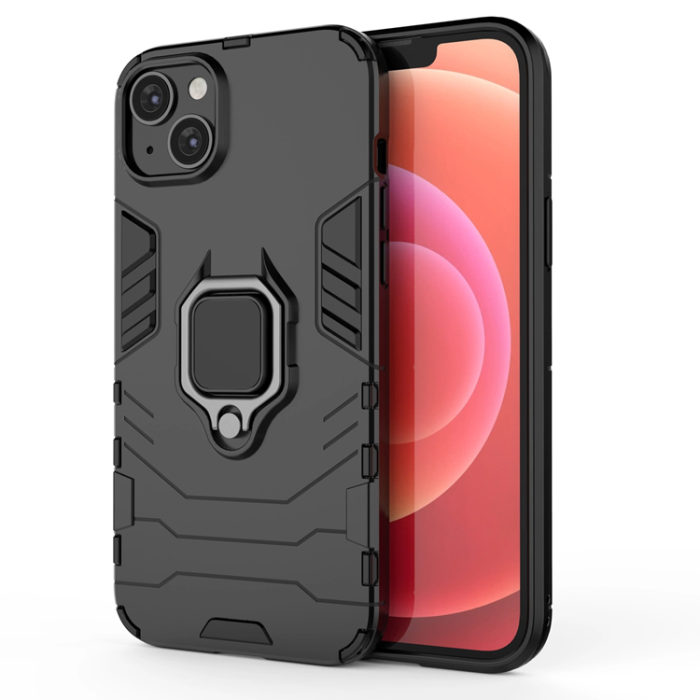 OEM - iPhone 14 Mobilskal Ring Armor - Svart