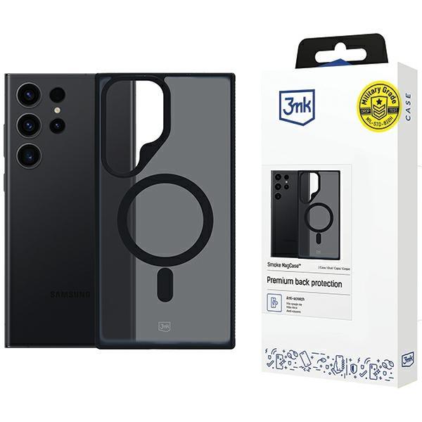 3MK Mobilskal till Galaxy S24 Ultra MagSafe Smoke - Svart