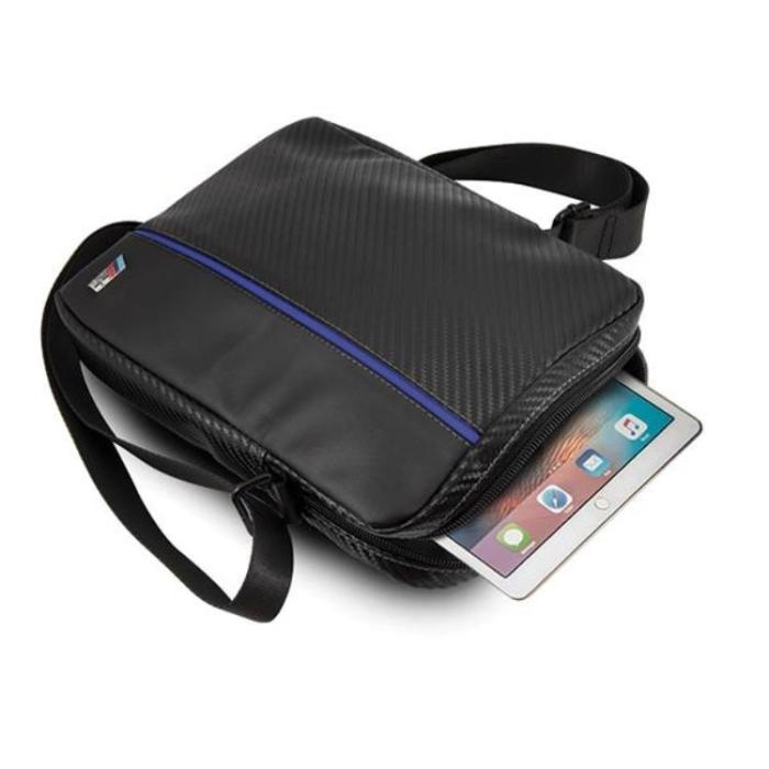 BMW - BMW Tablet 8 Datorfodral Carbon Blå Stripe - Svart