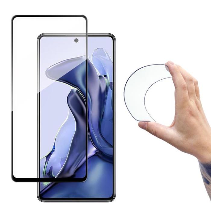 UTGATT - Wozinsky Flexi Nano Härdat Glas Skärmskydd Xiaomi Mi 11T/11T Pro - Svart