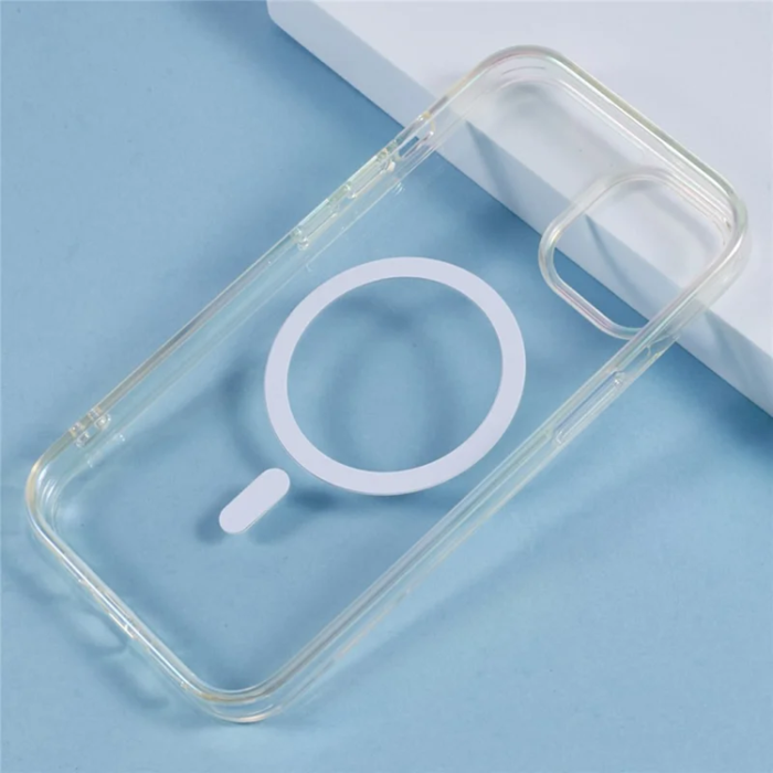 KIGC - KIGC iPhone 15 Mobilskal Magsafe Dazzling Color - Transparent