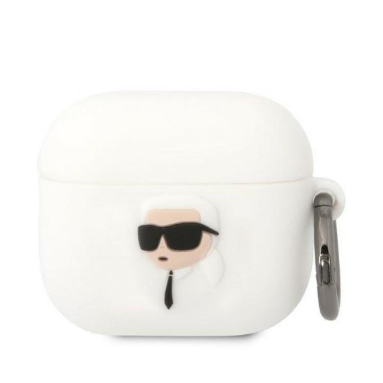 Karl Lagerfeld AirPods 3 Skal Silicone Karl Head 3D - Vit | 2353 | AlltMobil