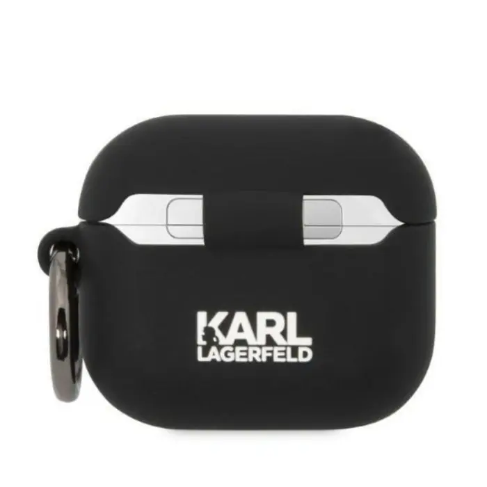 UTGATT1 - Karl Lagerfeld AirPods 3 Skal Silicone Karl Head 3D - Svart