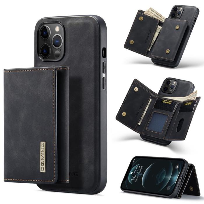DG.MING - DG.MING iPhone 12 & 12 Pro Skal samt Wallet med Kickstand