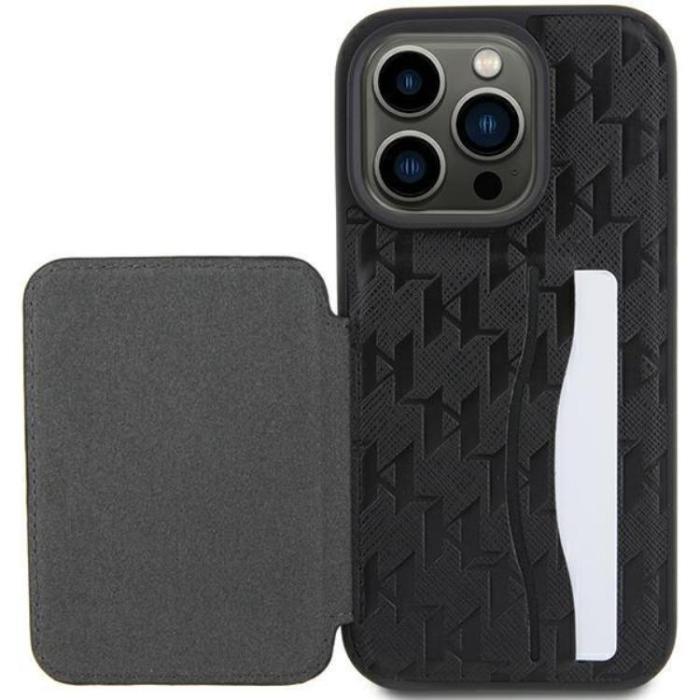 KARL LAGERFELD - Karl Lagerfeld iPhone 15 Pro Mobilskal Korthållare Choupette