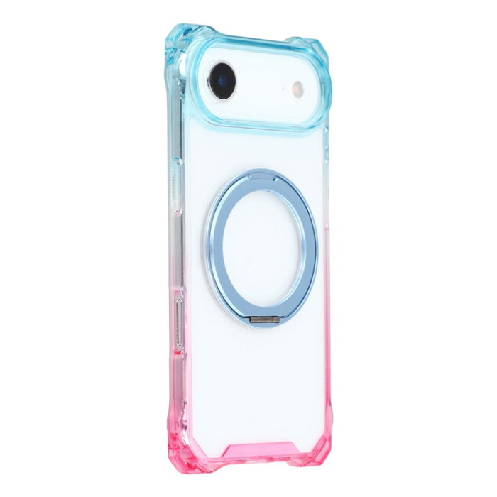 A-One Brand - iPhone Air Mobilskal MagSafe Kickstand - Gradient Blå / Rosa