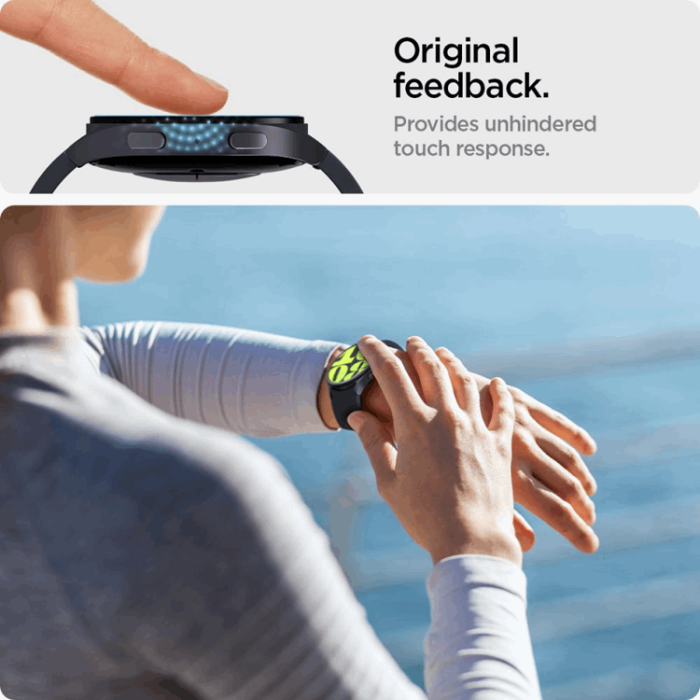 Spigen - [2-Pack] Spigen Galaxy Watch 7 (44mm) Härdat glas Skärmskydd EZ Fit