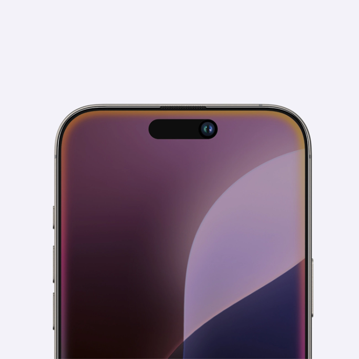 AmazingThing - AmazingThing iPhone 16 Plus Härdat Glas Skärmskydd Privacy - Svart