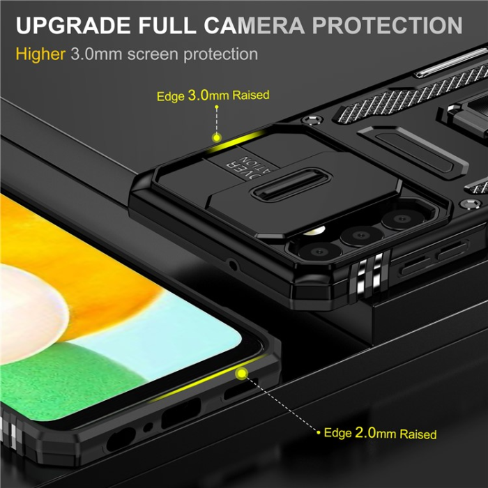 A-One Brand - Galaxy A23 4G/5G Mobilskal Ringhållare Kickstand - Svart