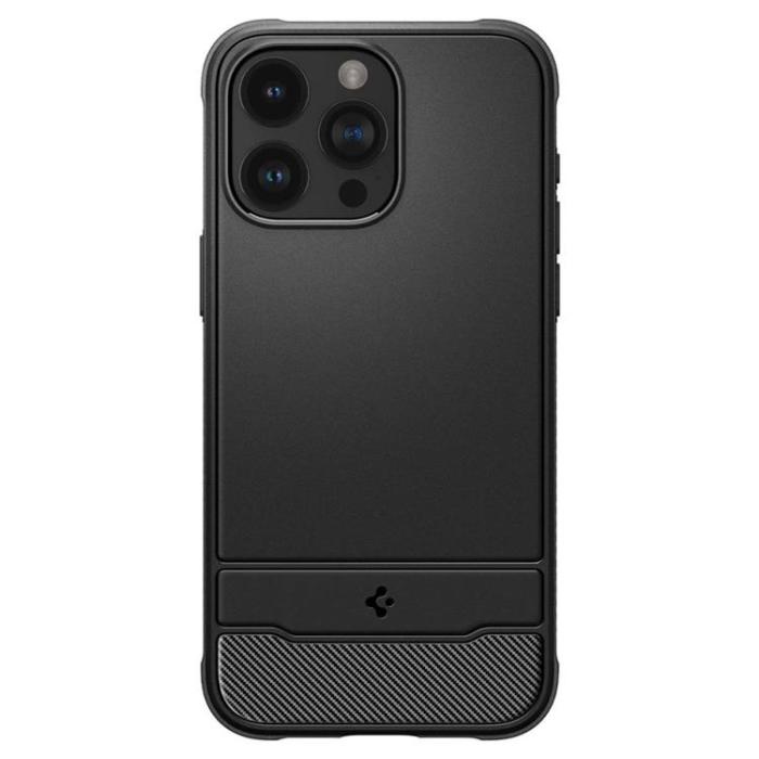 Spigen - Spigen iPhone 15 Pro Max Mobilskal Magsafe Rugged Armor -Svart