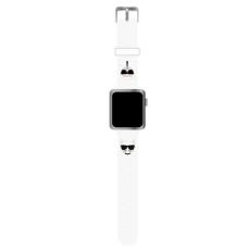 UTGATT1 - Karl Lagerfeld Karl & Choupette Heads Strap Apple Watch 42/44/45mm Vit
