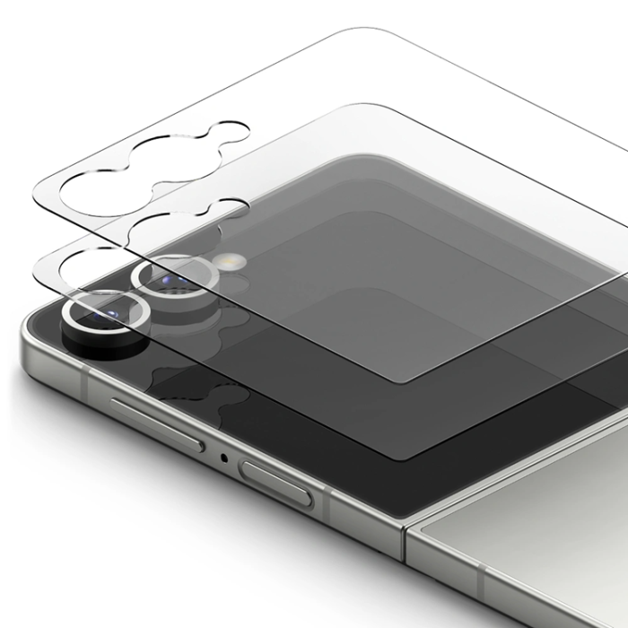 Ringke - [2-Pack] Ringke Galaxy Z Flip 7 Härdat Glas Skärmskydd - Clear