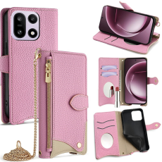 A-One Brand - OnePlus 15 5G Pl&aring;nboksfodral Irregular Tail Style L&auml;der - Rosa