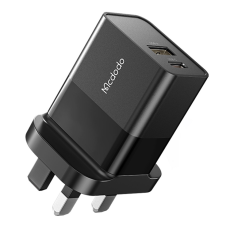 Mcdodo - MCDODO Snabbladdare 20W USB-A - USB-C UK CH-130 PD - Svart