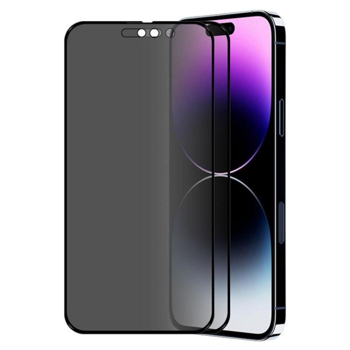 A-One Brand - [2-PACK] Privacy Härdat Glas Skärmskydd iPhone 14 Pro