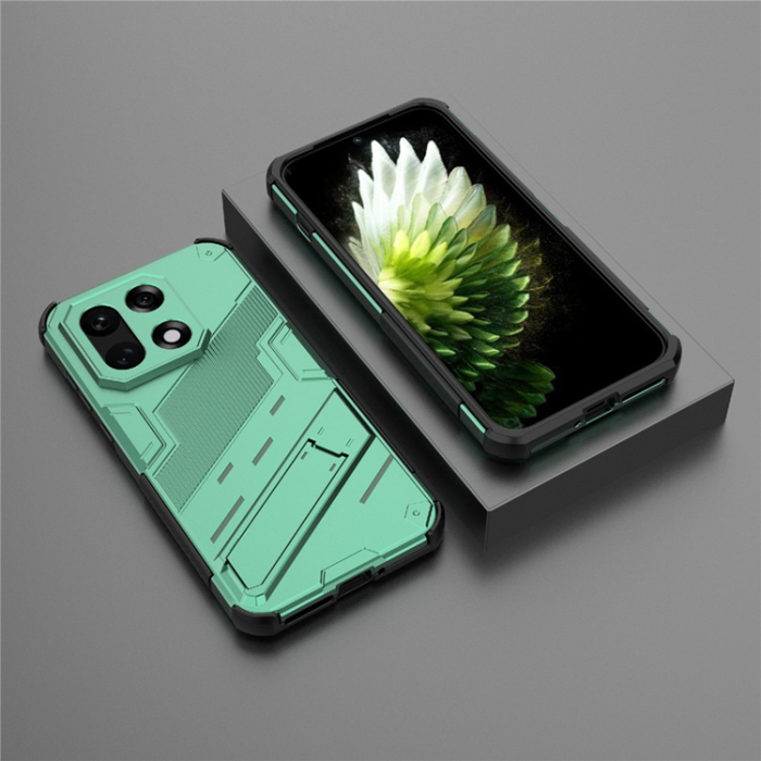 A-One Brand - OnePlus 15 Mobilskal PC + TPU Shockproof Kickstand - Grön