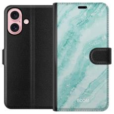 iSecrets - Pl&aring;nboksfodral till Apple iPhone 16 med Mint Marble