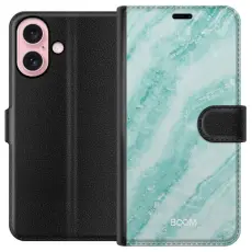 Gustaf - Pl&aring;nboksfodral till Apple iPhone 16 med Mint Marble