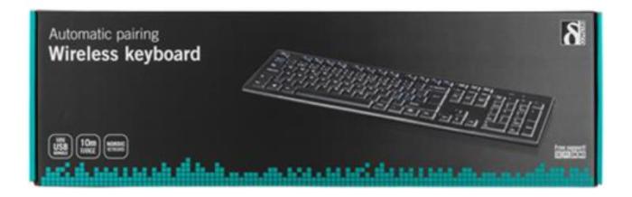 UTGATT1 - Deltaco Trådlöst Tangentbord - Svart