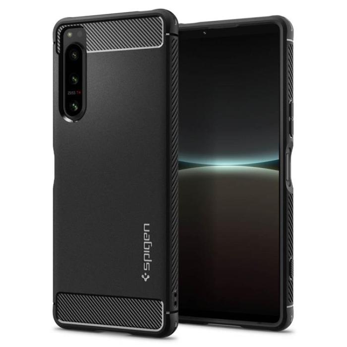 UTGATT - Spigen Sony Xperia 5 IV Skal Matte Rugged Armor - Svart