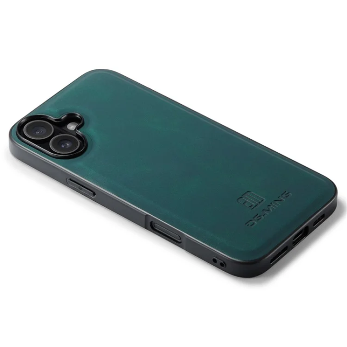 DG.MING - DG.MING iPhone 16 Mobilskal Hybrid Läder - Grön