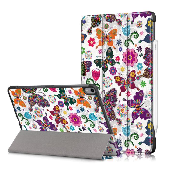 OEM - Fodral iPad Air 4 10.9 (2020) - Butterfly & Flowers