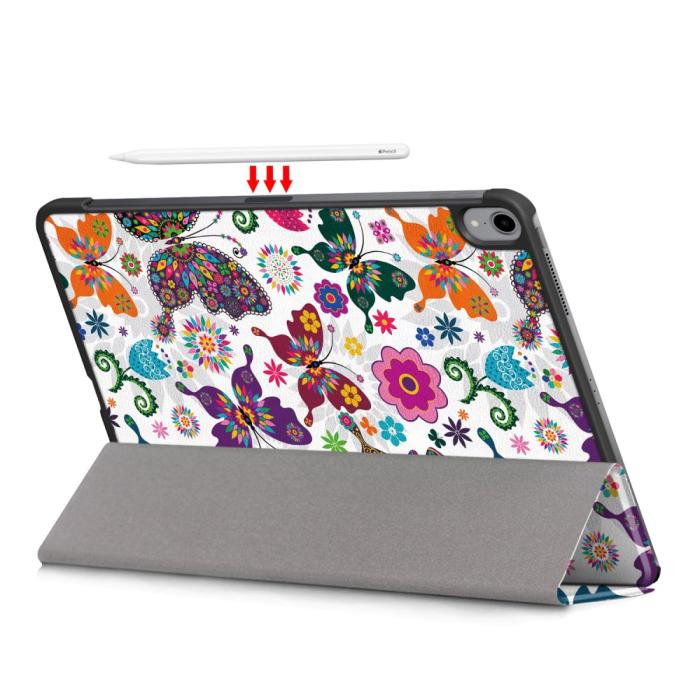 OEM - Fodral iPad Air 4 10.9 (2020) - Butterfly & Flowers