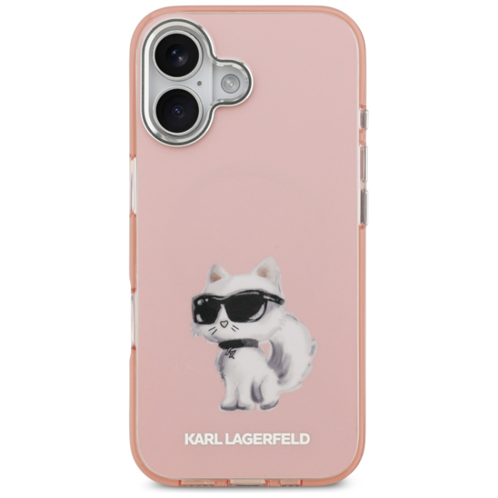 KARL LAGERFELD - Karl Lagerfeld Mobilskal till iPhone 17 Magsafe Aquarelle Choupette - Rosa