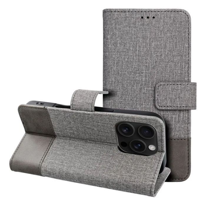 OEM - iPhone 16e Plånboksfodral Gomma - Grå