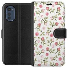 iSecrets - Pl&aring;nboksfodral till Motorola Moto E32s med Blommigt