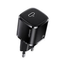 USAMS - USAMS Väggladdare 1xUSB-C T36 Mini 20W PD3.0 (US-CC124) – Svart