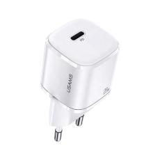 USAMS - USAMS Väggladdare 1xUSB-C T36 Mini 20W PD3.0 (US-CC124) – Vit