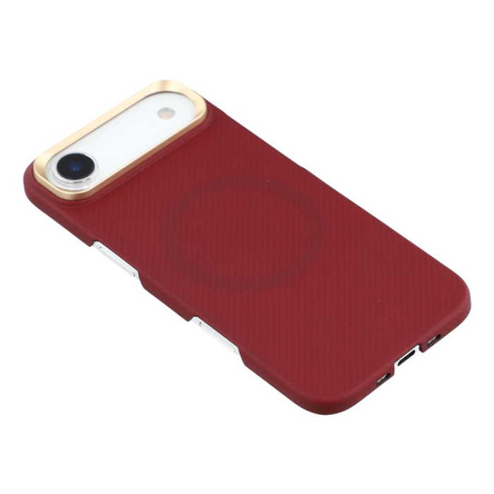 A-One Brand - iPhone Air Mobilskal MagSafe Aramid Fiber Fine Grid - Röd