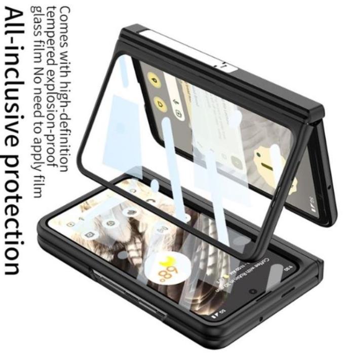 GKK - GKK Google Pixel Fold Mobilskal Kickstand Hård PC - Svart