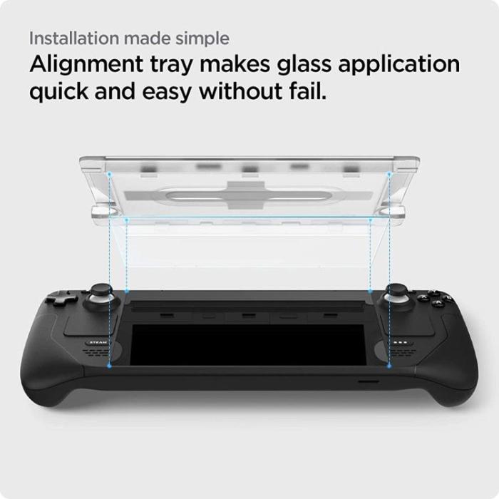 Spigen - Spigen Steam Deck Härdat Glas Skärmskydd EZ FIT - Clear