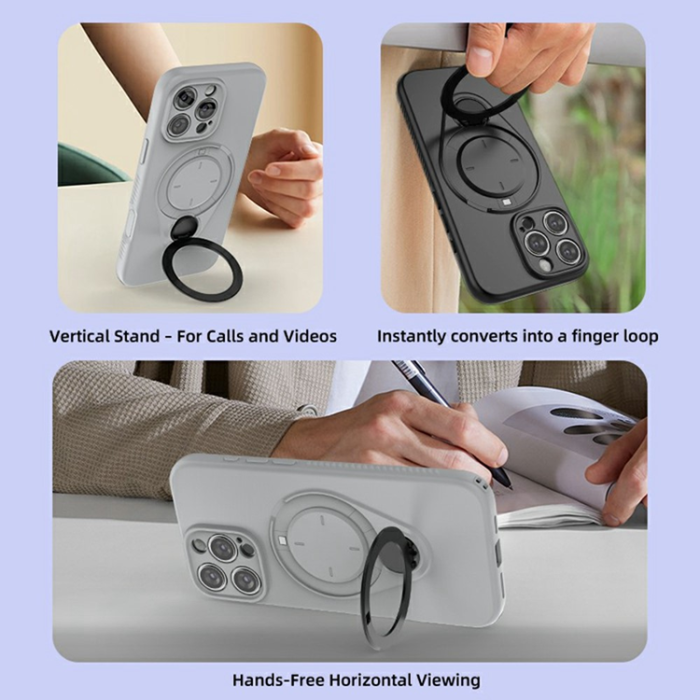 A-One Brand - iPhone 16 Pro Mobilskal MagSafe Rotating Kickstand TPU PC