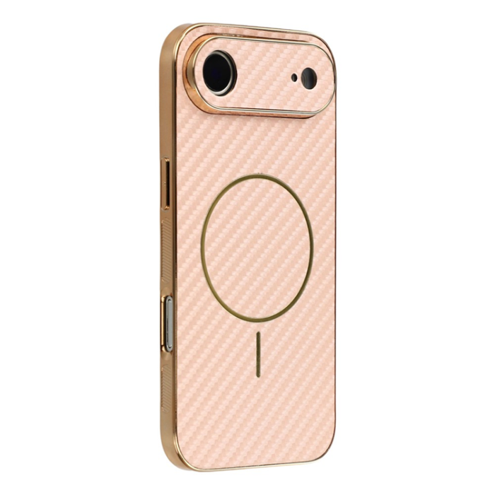 A-One Brand - iPhone Air Mobilskal MagSafe Carbon Fiber Electroplated - Rosa