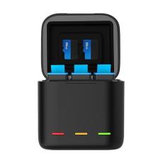 TELESIN - TELESIN GP-BCG-901 Batteriladdare f&ouml;r GoPro Hero 9, 3 Slots, Svart