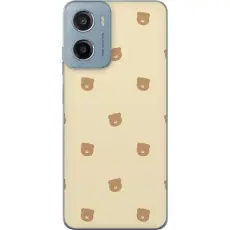 Gustaf - Mobilskal till Motorola Moto G05 med Bj&ouml;rnm&ouml;nster