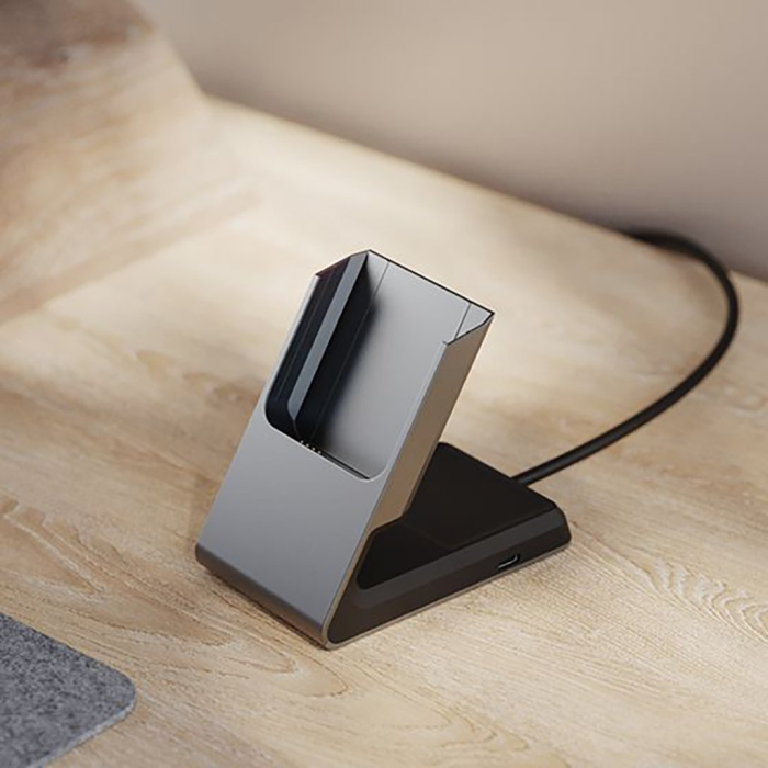 ALOGIC - ALOGIC 2-in-1 Trådlös Laddare MagSafe med Bordsdocka - Grå