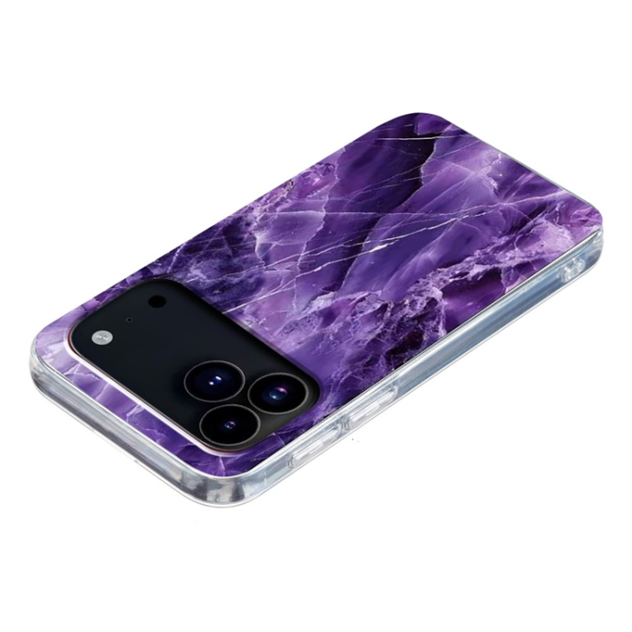 A-One Brand - iPhone 17 Pro Max Mobilskal Marble Pattern Printing Soft