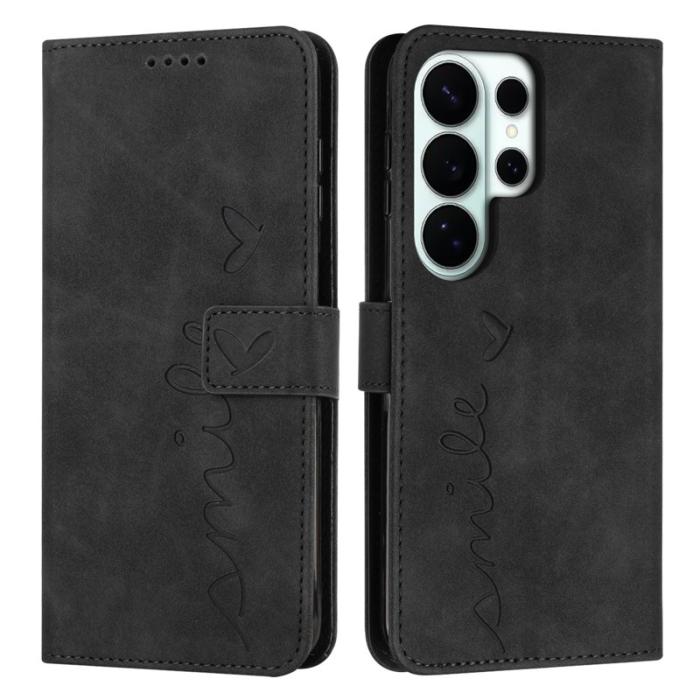OEM - Mobilskal för Samsung Galaxy S26 Ultra Kickstand Konstläder - Svart