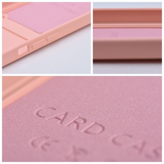 OEM - Skal med Kortfack för Samsung S23 Ultra rosa