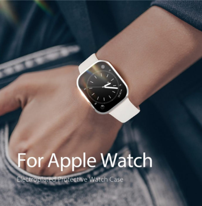 Dux Ducis - DUX DUCIS Apple Watch 4/5/6/SE (40mm) Skal Electroplated PC - Silver
