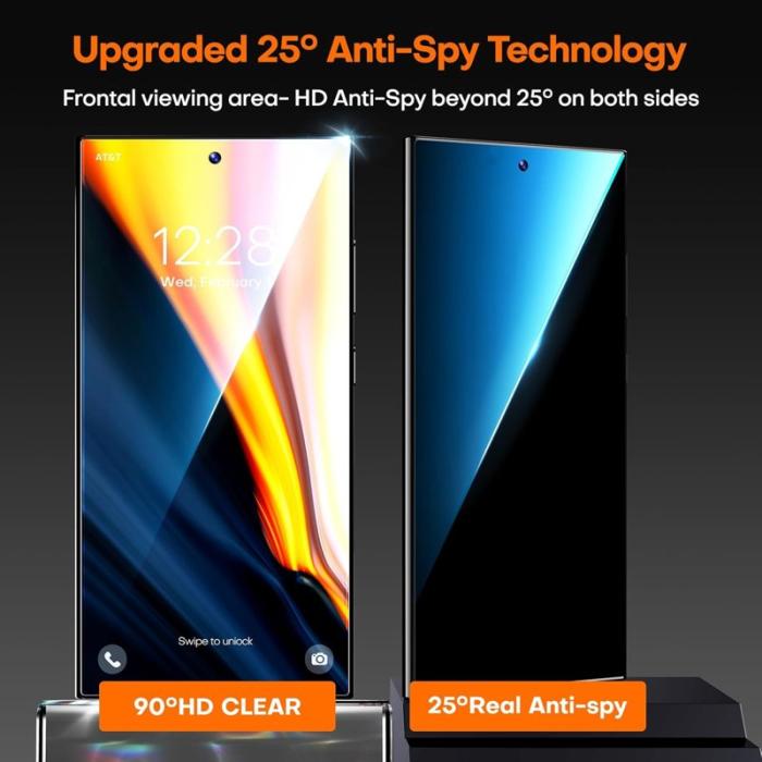 OEM - Skärmskydd för Samsung Galaxy S26 Ultra Anti Spy - Svart